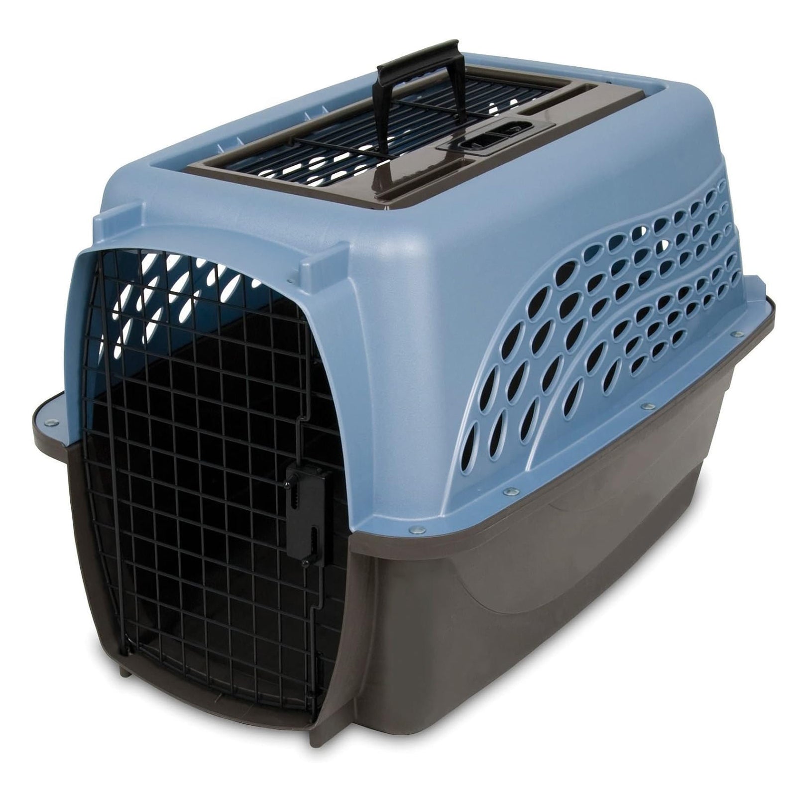 Petmate Transportbox mit zwei Türen für kleine Hunde und Katzen – Beladung von oben und vorne, umweltfreundliches Design, 60 cm Länge, für Haustiere bis 6,8 kg