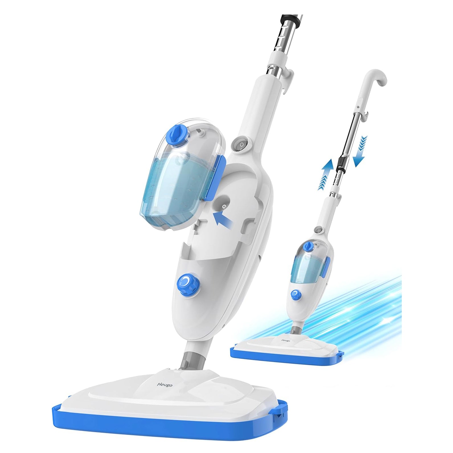 Neugo Steam Mop - Versatile Floor Cleaner for Hardwood, Vinyl, Laminate, Tile, and Carpet with Adjustable Steam Modes