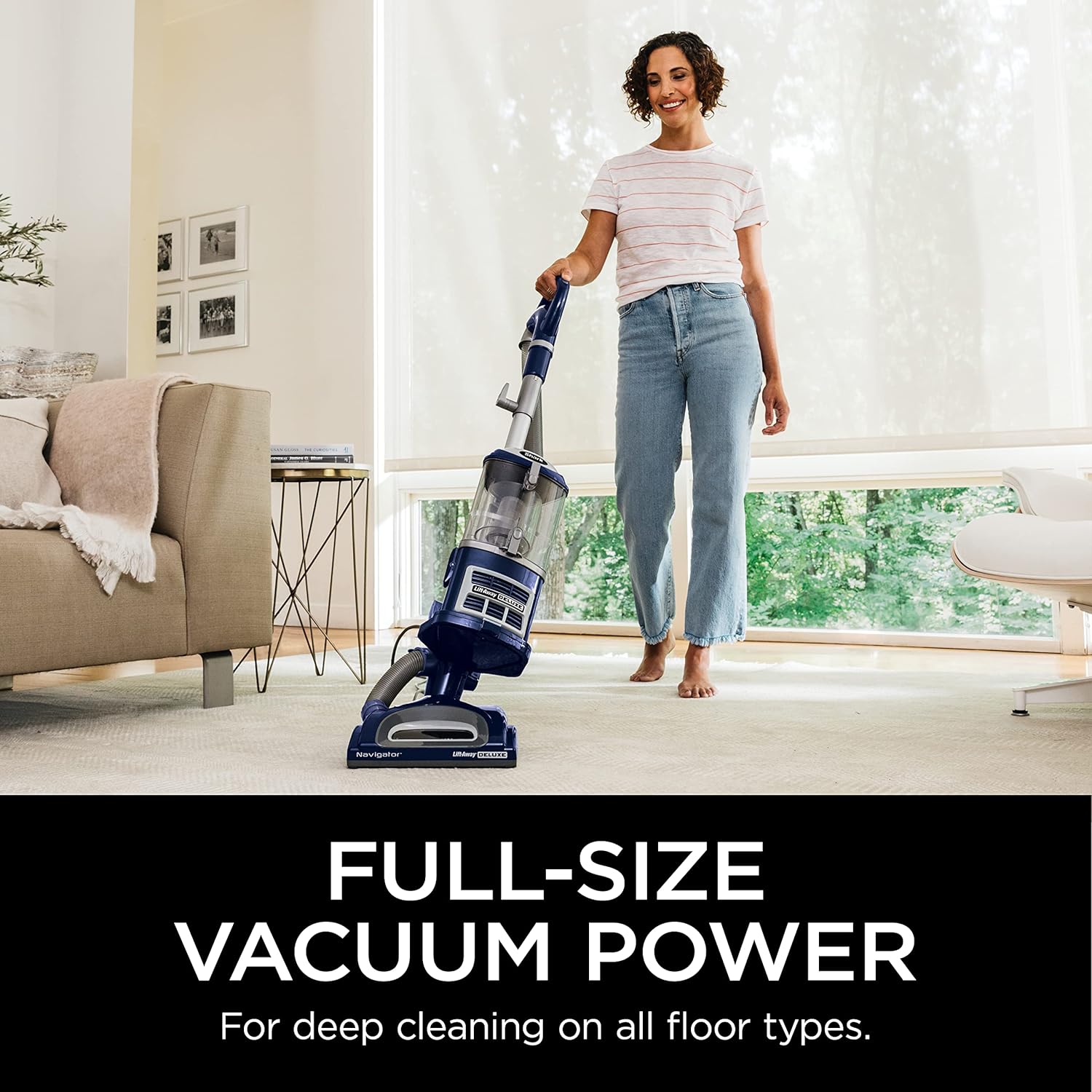 Shark NV360 Navigator Lift-Away Deluxe Upright Vacuum Cleaner - Large Dust Capacity, HEPA Filter