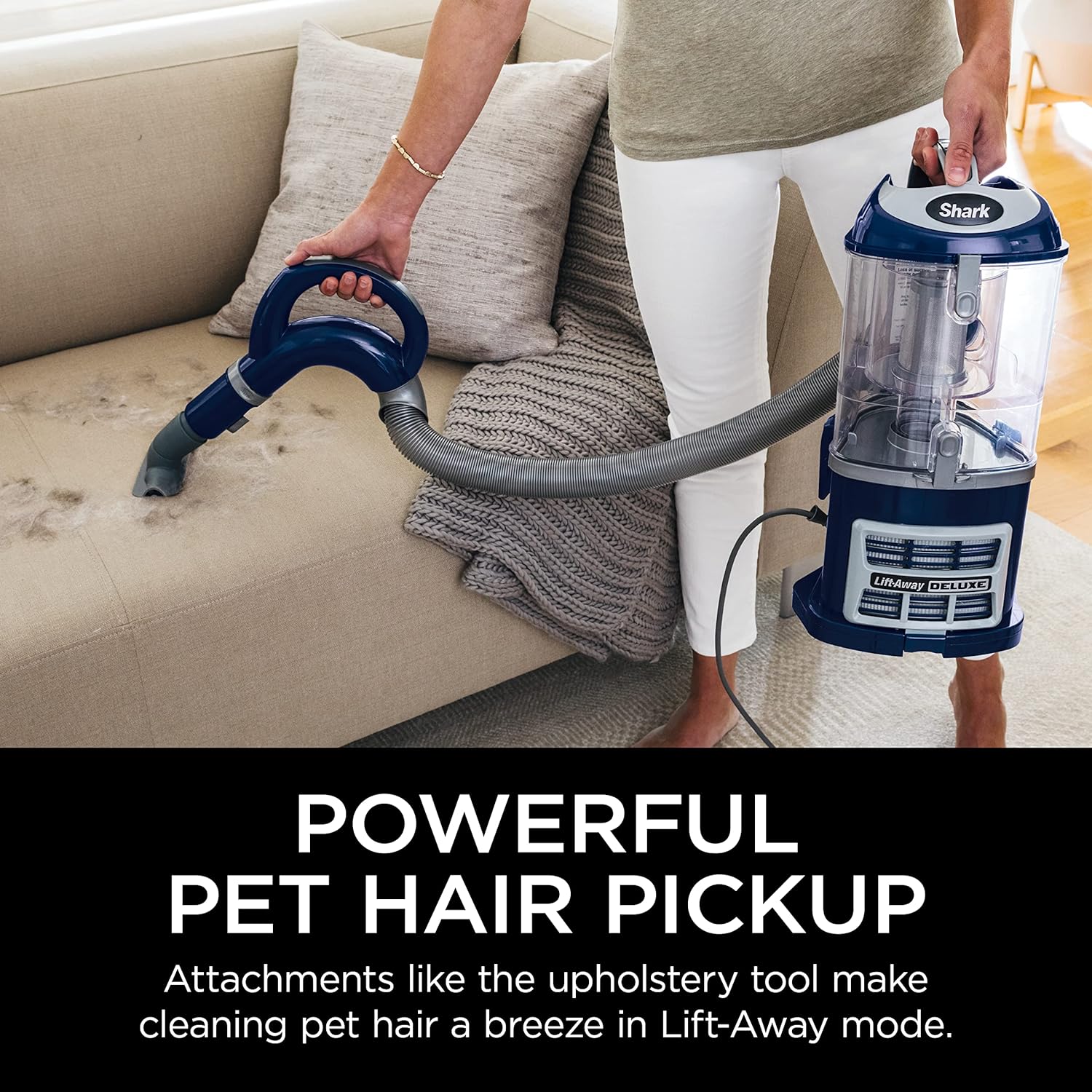 Shark NV360 Navigator Lift-Away Deluxe Upright Vacuum Cleaner - Large Dust Capacity, HEPA Filter