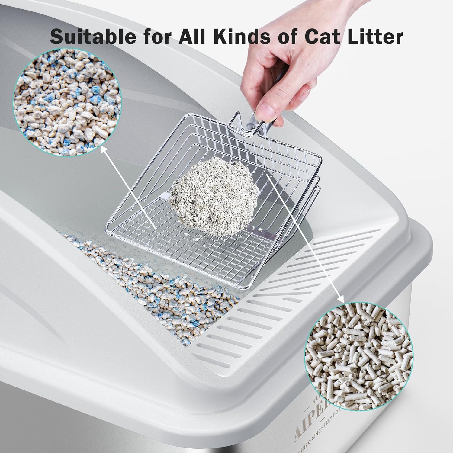 Stainless Steel Enclosed Cat Litter Box with Lid | Extra Large XL Litter Box for Big Cats