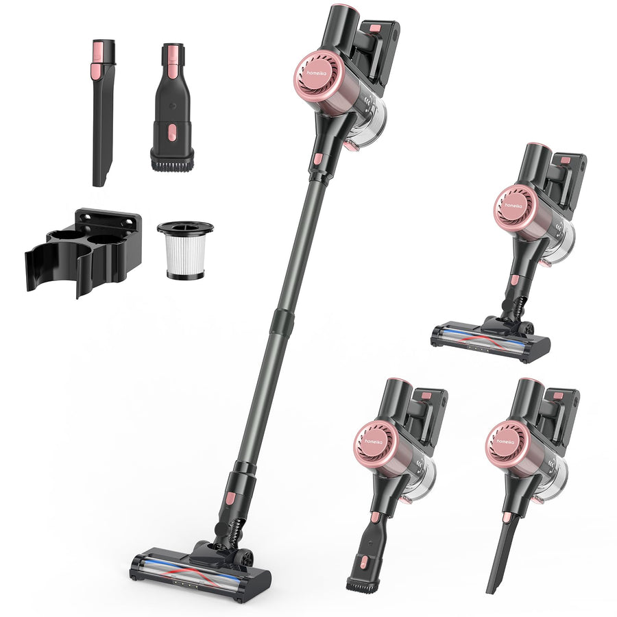 Homeika 28Kpa Cordless Vacuum, 380W Motor, 8-in-1 Lightweight Stick Vacuum