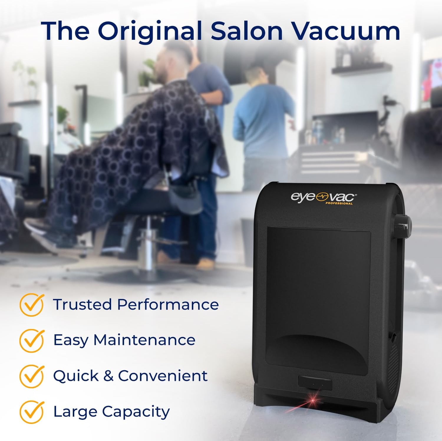 EyeVac Pro Touchless Vacuum: Ultra Fast and Powerful - Great for Sweeping Salon Pet Hair Food Dirt Kitchen