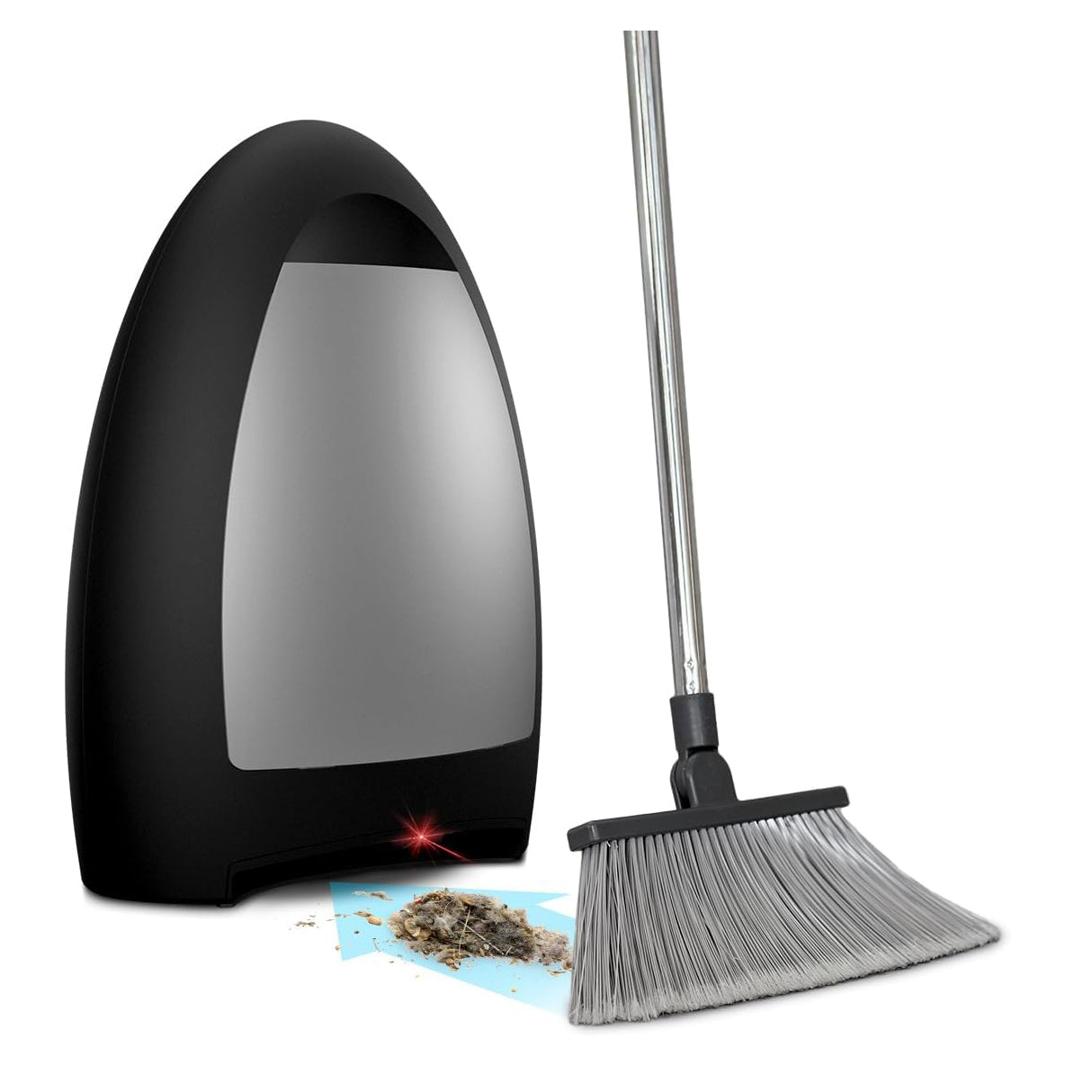 EyeVac Home: Touchless, Fast, and Powerful Automatic Dustpan (Matte Black)