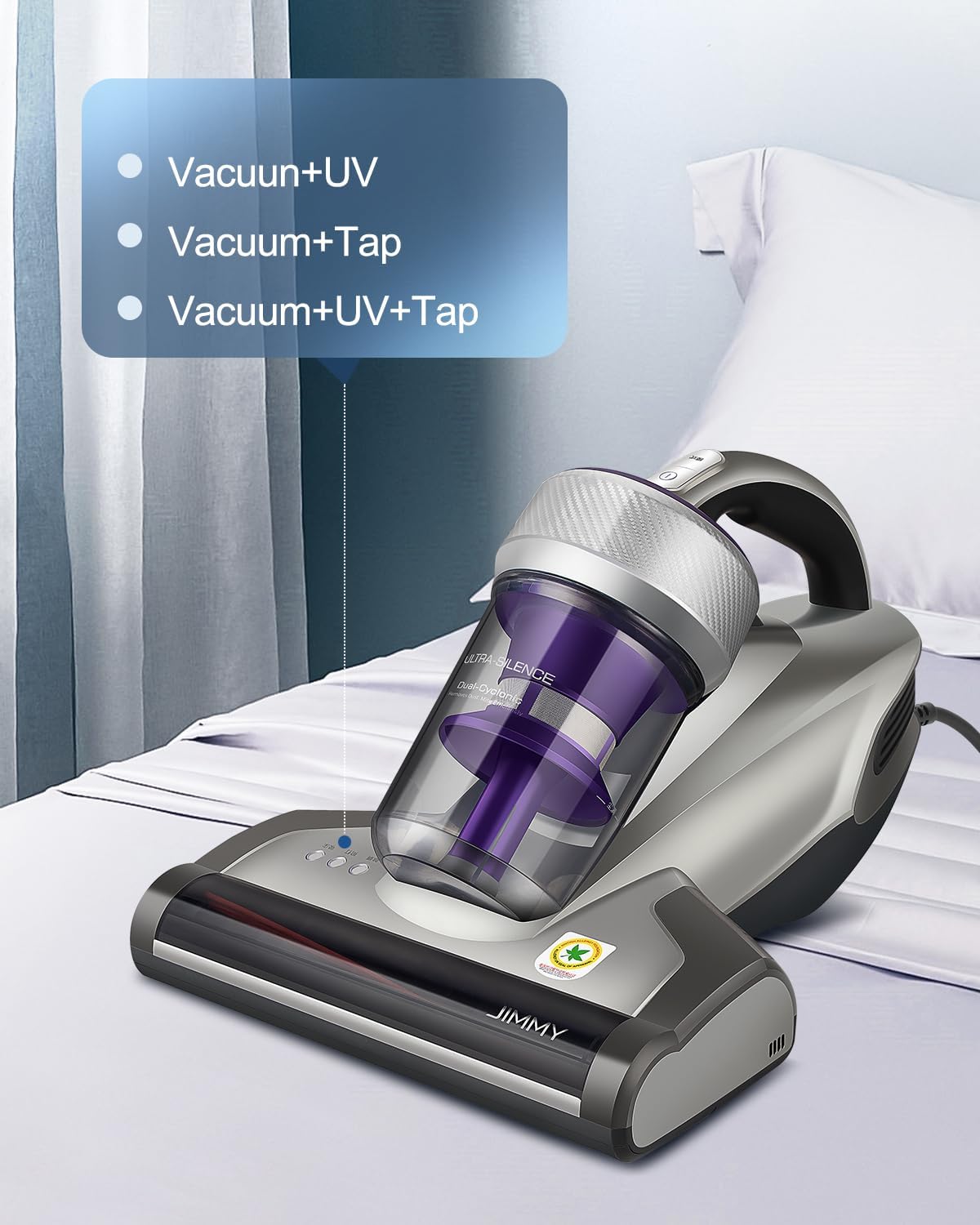 Jimmy JV35 Mattress Vacuum Cleaner with UV-C Light and High-Temperature Technology