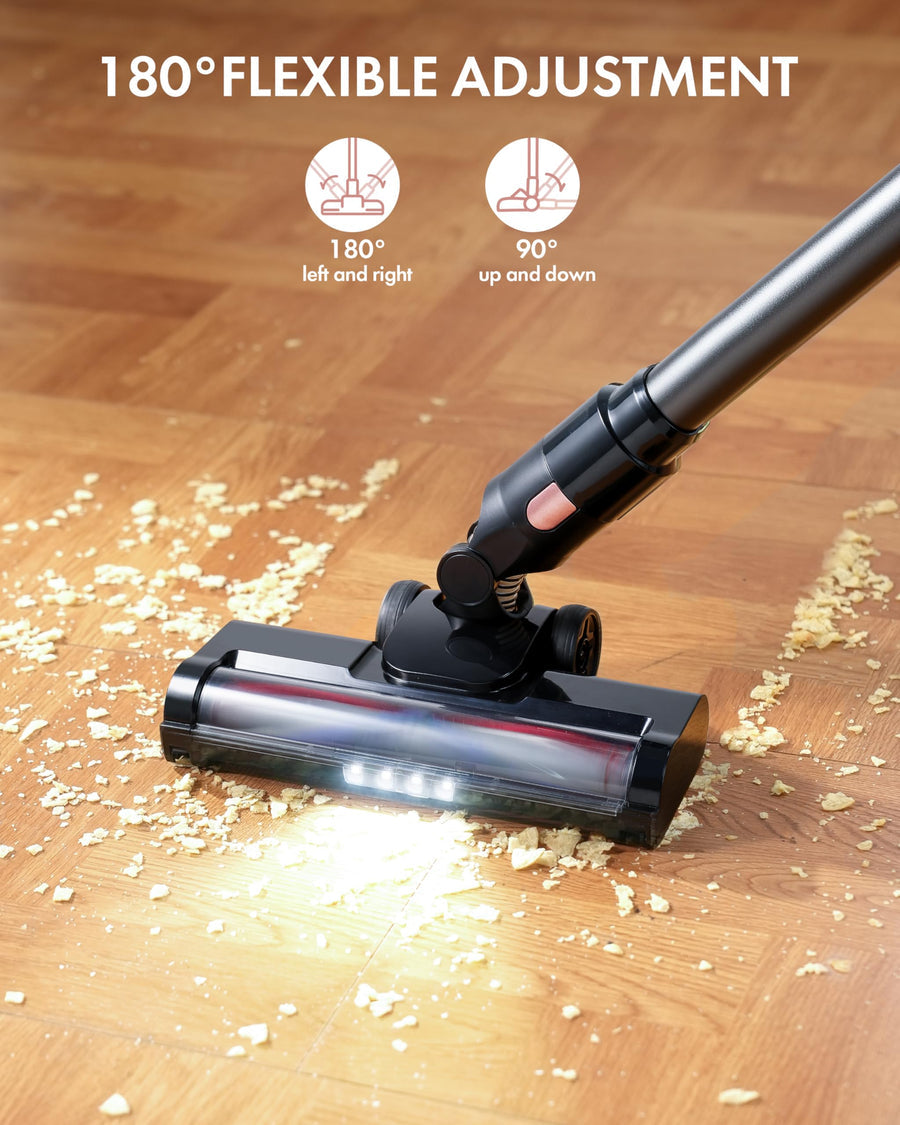 Homeika 28Kpa Cordless Vacuum, 380W Motor, 8-in-1 Lightweight Stick Vacuum