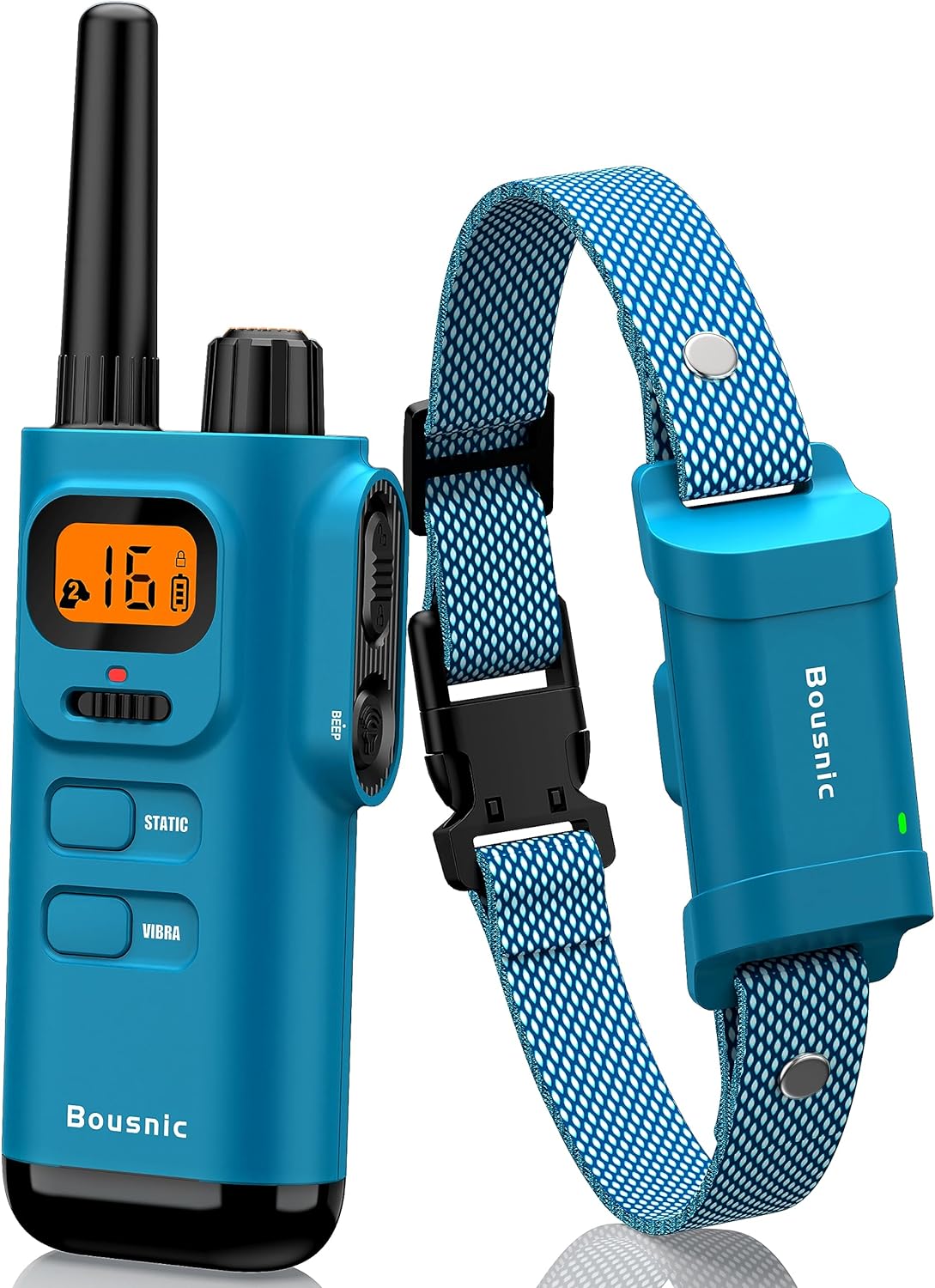 Bousnic Advanced Dog Training Collar with Remote - 4000FT Range, Waterproof E-Collar for Large