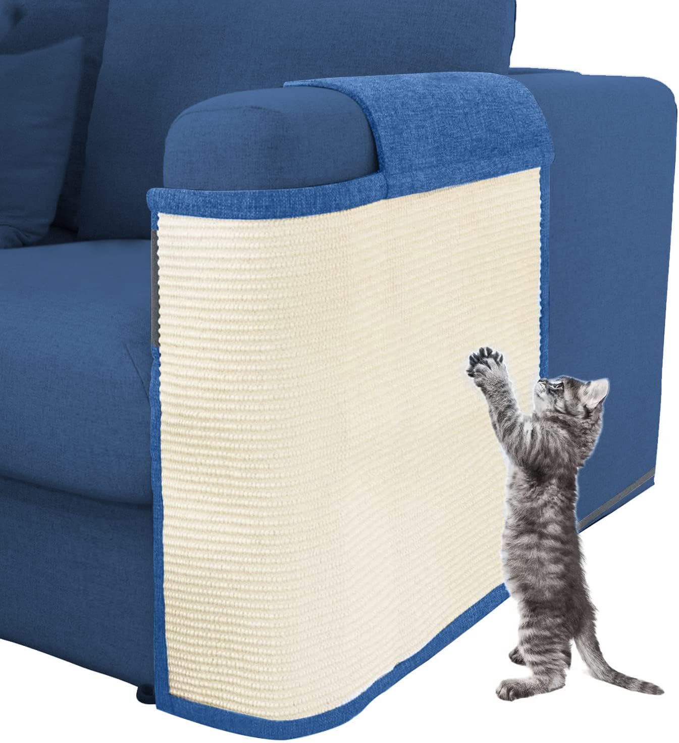 Cat Furniture Protector with Natural Sisal for Sofas and Chairs