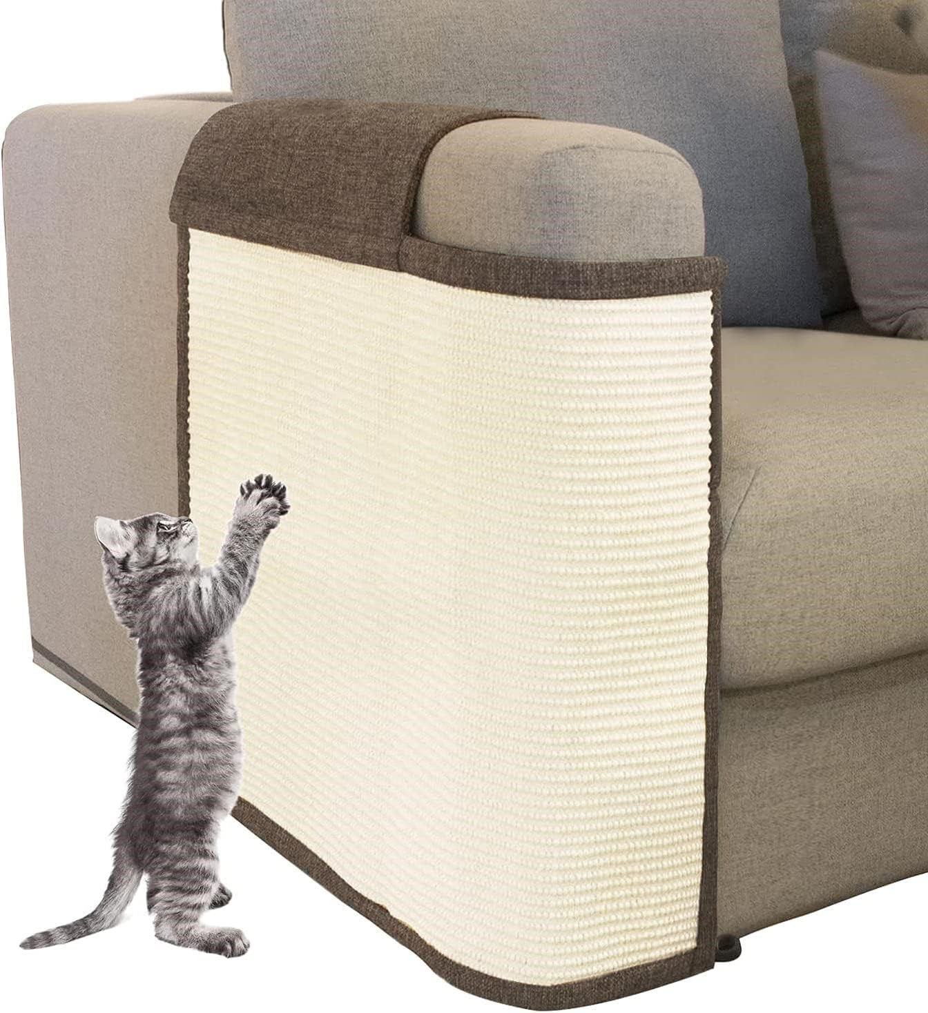 Cat Furniture Protector with Natural Sisal for Sofas and Chairs